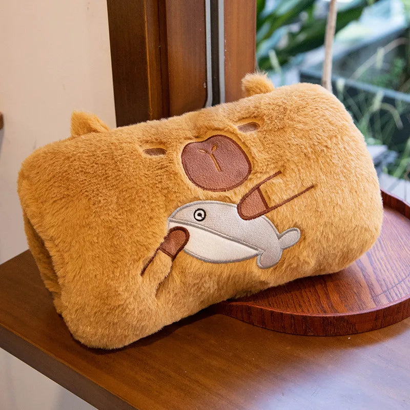 kawaiies-softtoys-plushies-kawaii-plush-Cute Capybara Hand Warmer Plushies Soft toy Fishy 