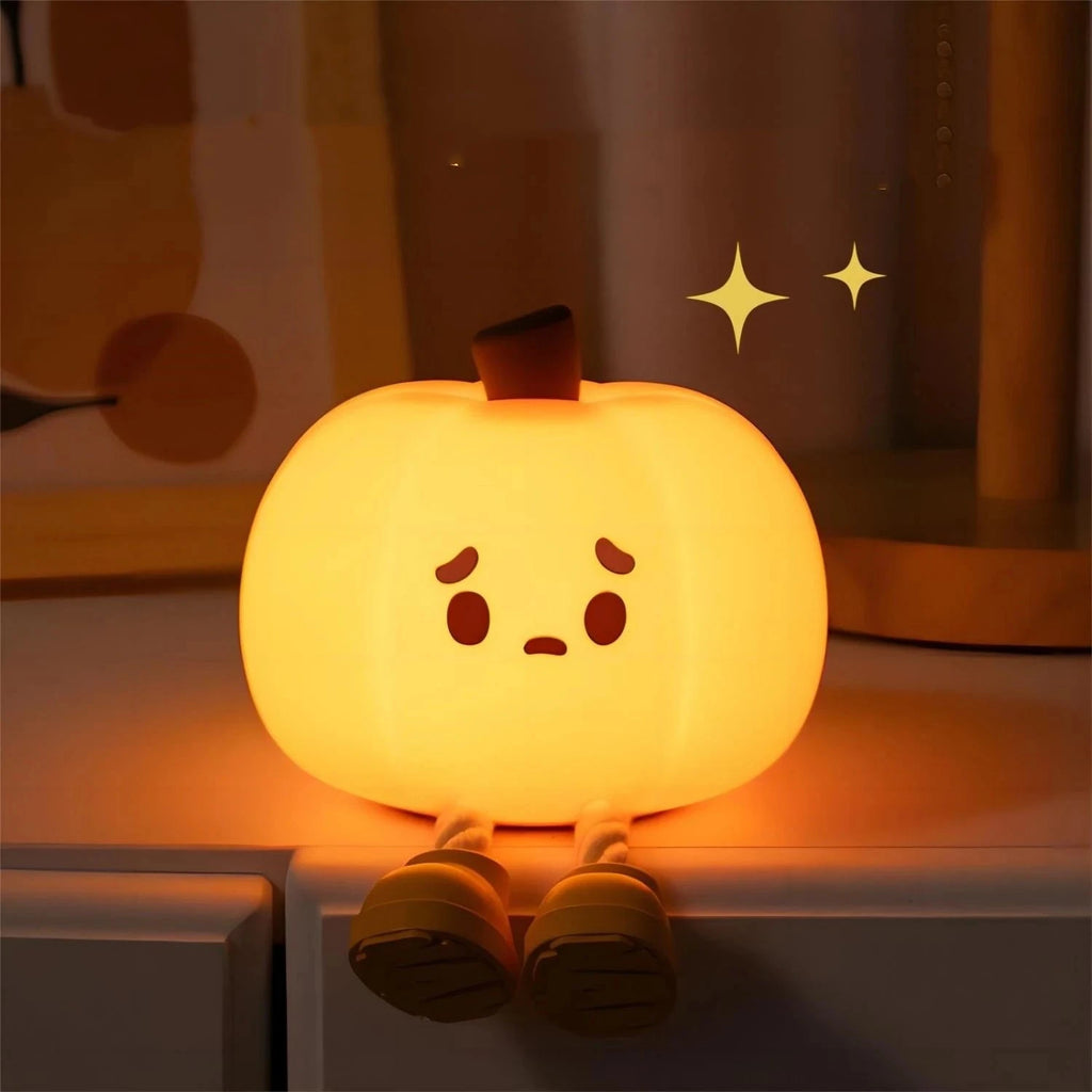 kawaiies-softtoys-plushies-kawaii-plush-Cute Halloween Pumpkin LED Night Light Home Decor 