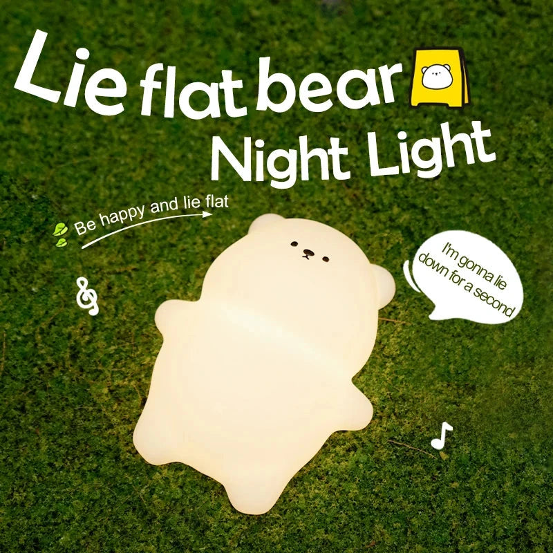 kawaiies-softtoys-plushies-kawaii-plush-Cute Laying Bear LED Night Light Home Decor 