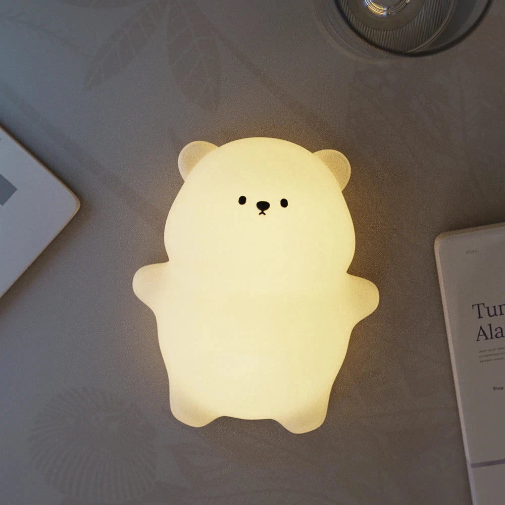 kawaiies-softtoys-plushies-kawaii-plush-Cute Laying Bear LED Night Light Home Decor 