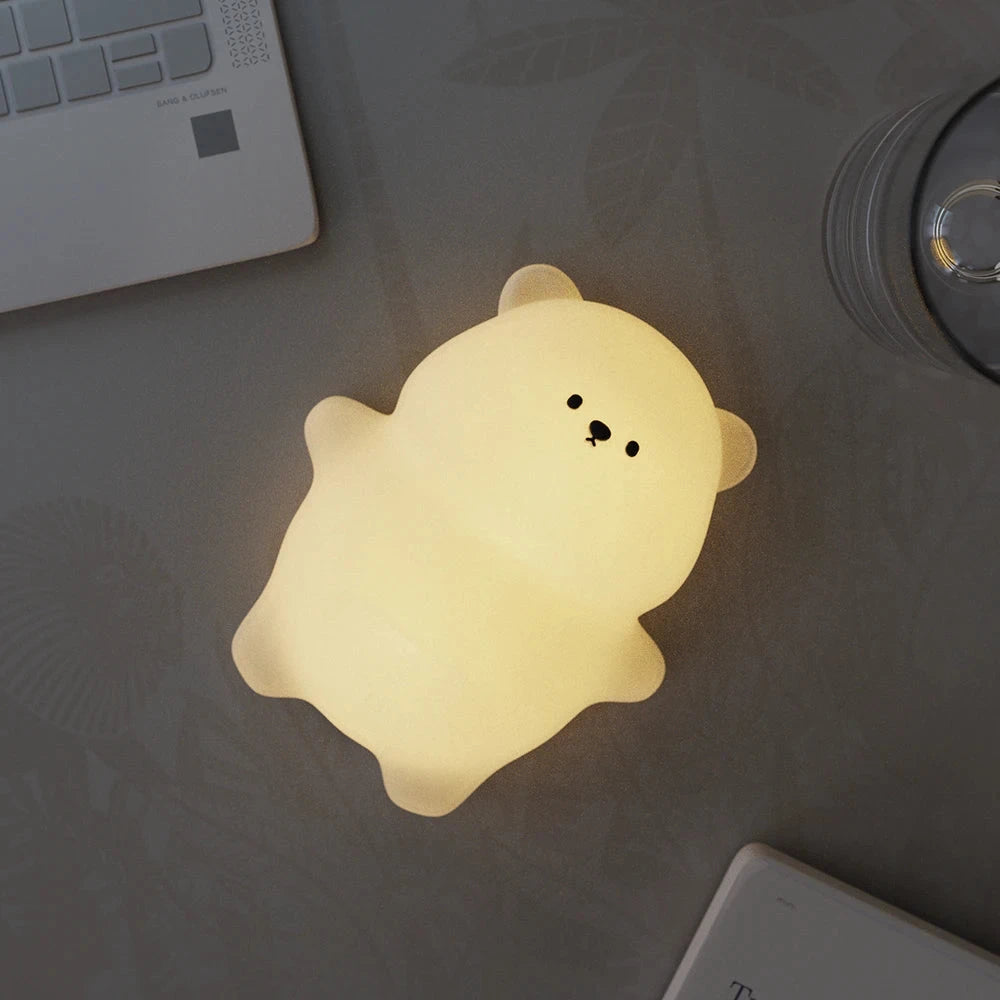 kawaiies-softtoys-plushies-kawaii-plush-Cute Laying Bear LED Night Light Home Decor 