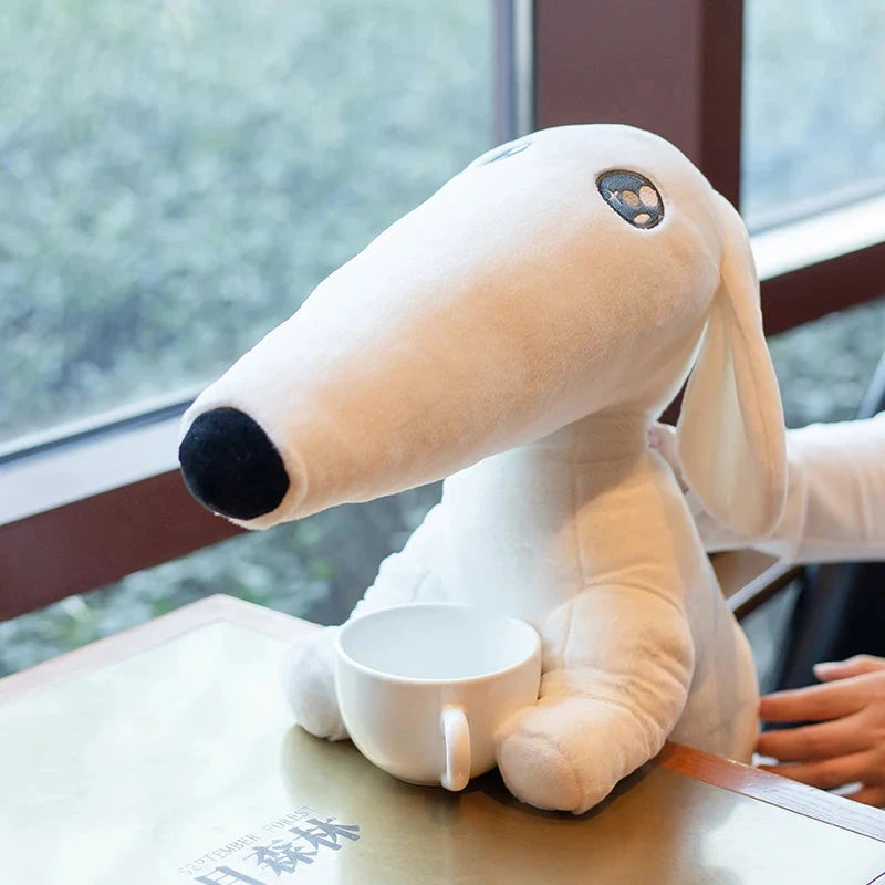 kawaiies-softtoys-plushies-kawaii-plush-Cute Long Nose Borzoi Dog Plush Soft toy 10in / 25cm 