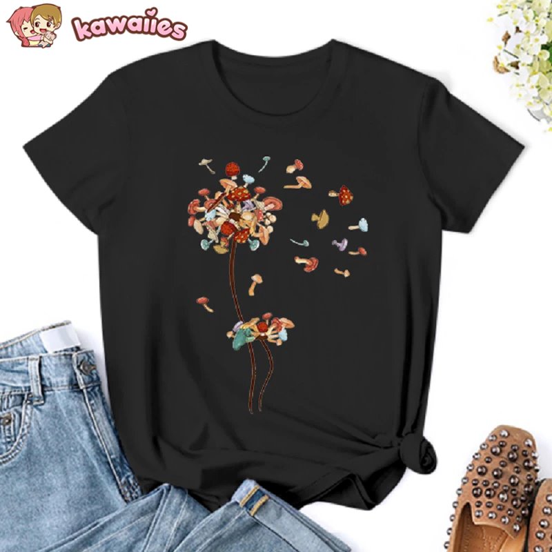 kawaiies-softtoys-plushies-kawaii-plush-Dandelion Flying Mushroom Seed Tee Apparel 