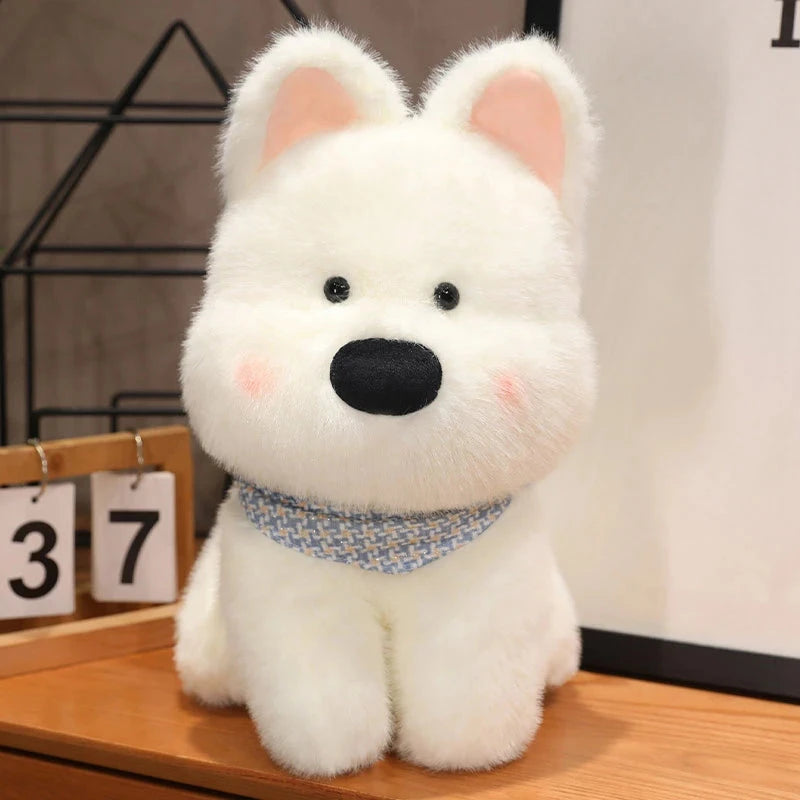 kawaiies-softtoys-plushies-kawaii-plush-Dougal & Skye West Highland Terrier Dog Plush Soft toy Skye White 25cm 