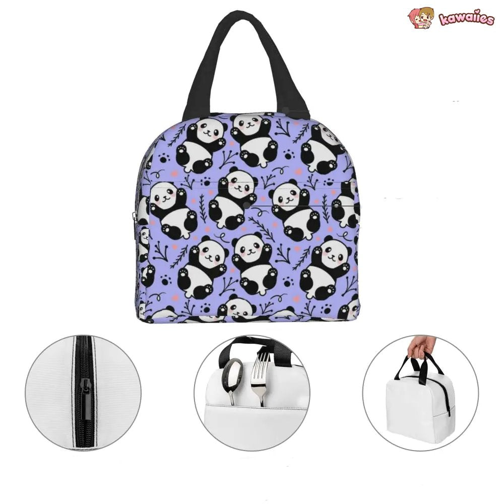 kawaiies-softtoys-plushies-kawaii-plush-Dozens of Pandas Insulated Lunch Bags Bag 