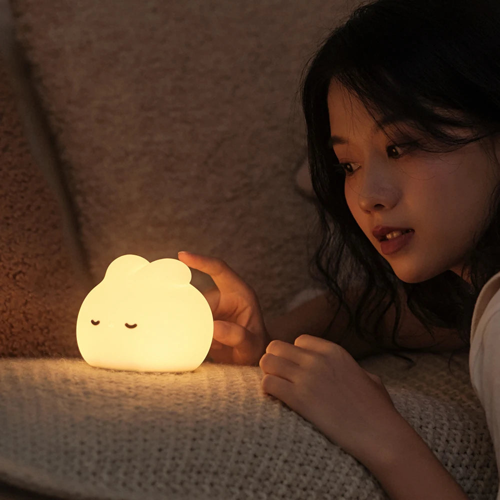 kawaiies-softtoys-plushies-kawaii-plush-Dreaming Bunny LED Night Light Home Decor 