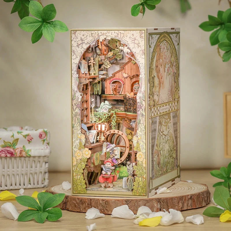 kawaiies-softtoys-plushies-kawaii-plush-Elven Paradise Wooden Bookshelf Nook Kit Wooden Kit 