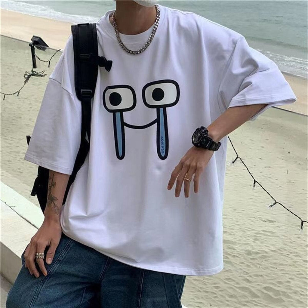 kawaiies-softtoys-plushies-kawaii-plush-Emoji Expression Oversized Tee Tops 