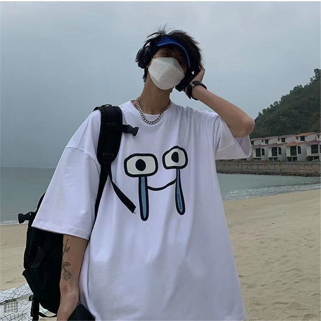 kawaiies-softtoys-plushies-kawaii-plush-Emoji Expression Oversized Tee Tops Crying S 