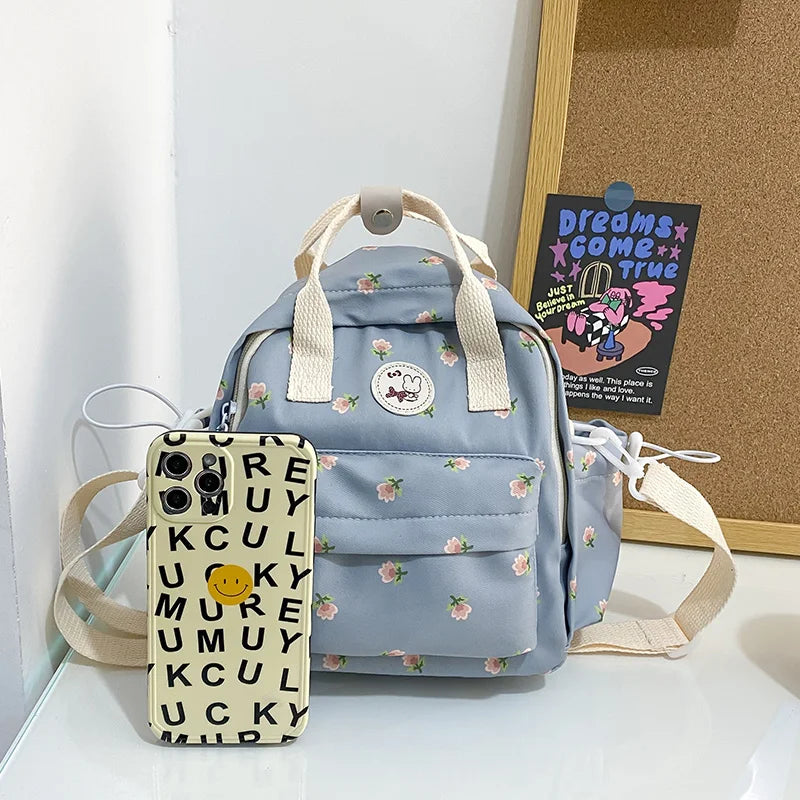 kawaiies-softtoys-plushies-kawaii-plush-Floral Petite Small Backpack Bags 