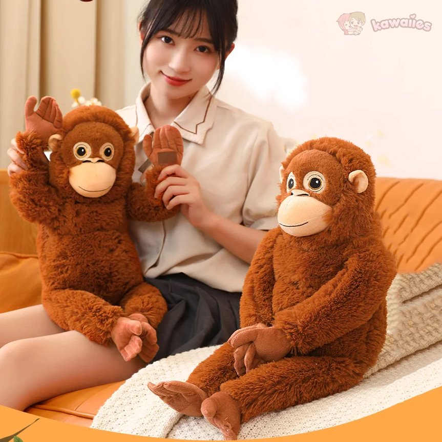 kawaiies-softtoys-plushies-kawaii-plush-Fluffy Baby Orangutan Monkey Plushie Soft toy 