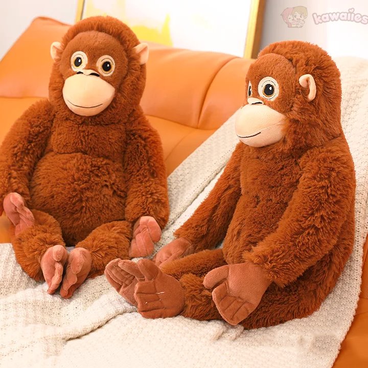 kawaiies-softtoys-plushies-kawaii-plush-Fluffy Baby Orangutan Monkey Plushie Soft toy 