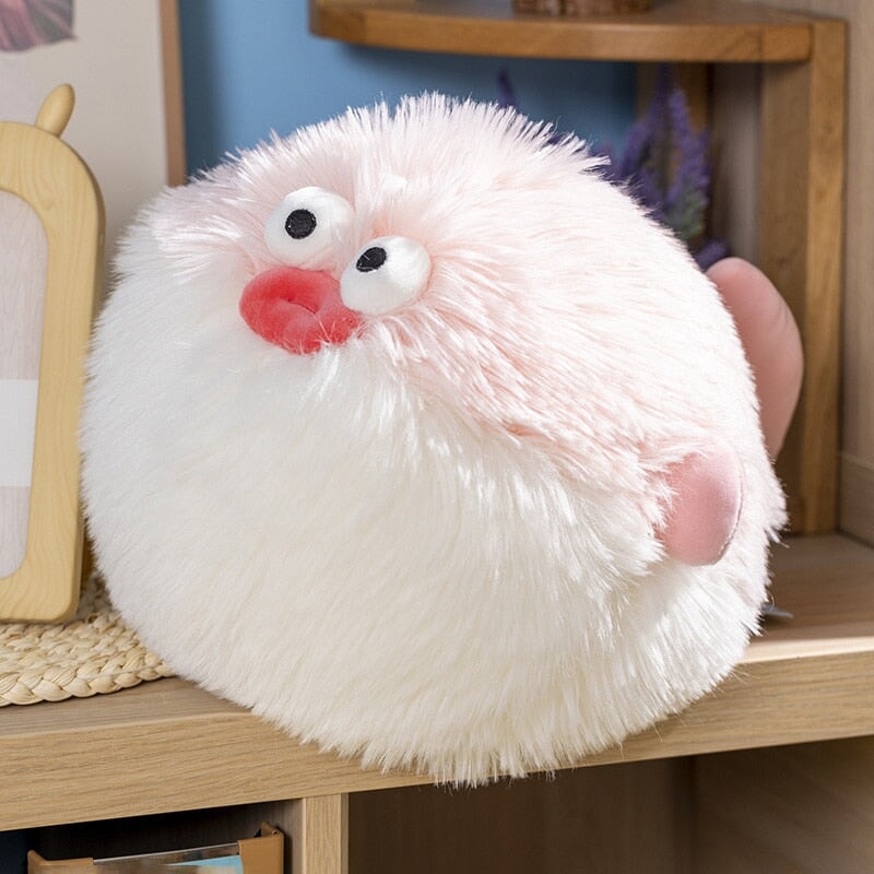 kawaiies-softtoys-plushies-kawaii-plush-Fluffy Blue Pink Puffer Fish Plushie | NEW Soft toy 