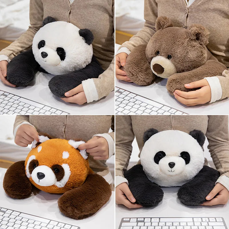 kawaiies-softtoys-plushies-kawaii-plush-Fluffy Brown Bear Panda Red Panda Plushies Soft toy 