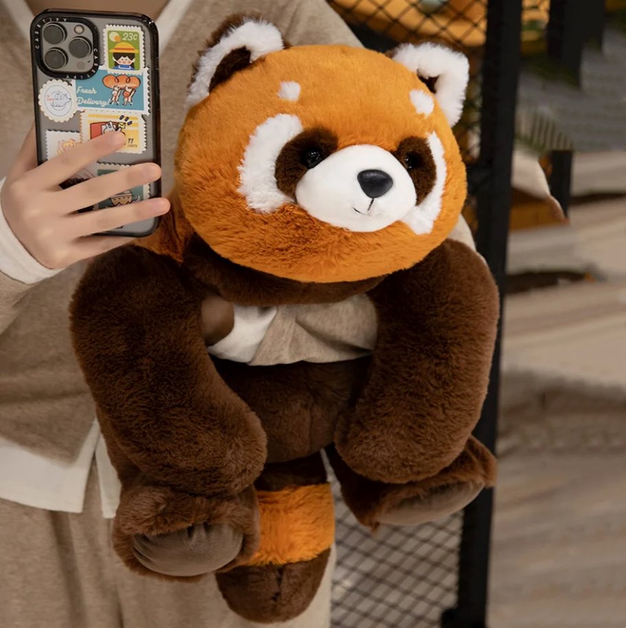 kawaiies-softtoys-plushies-kawaii-plush-Fluffy Brown Bear Panda Red Panda Plushies Soft toy 