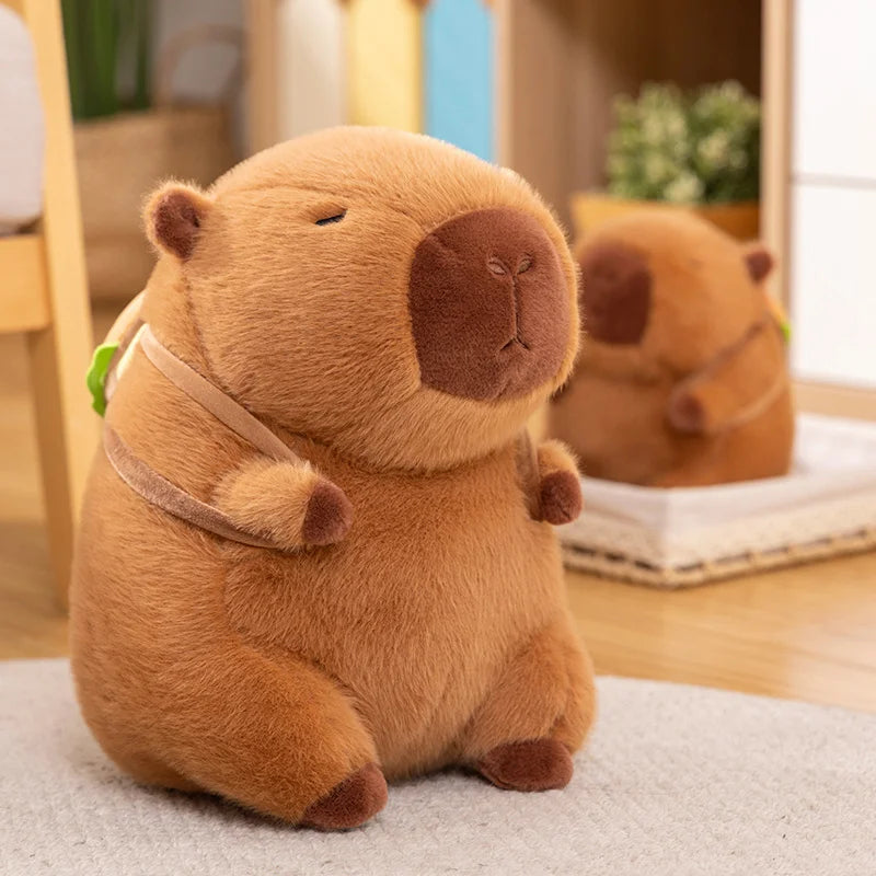 kawaiies-softtoys-plushies-kawaii-plush-Fluffy Capybara Burger Bag Plushies Soft toy 