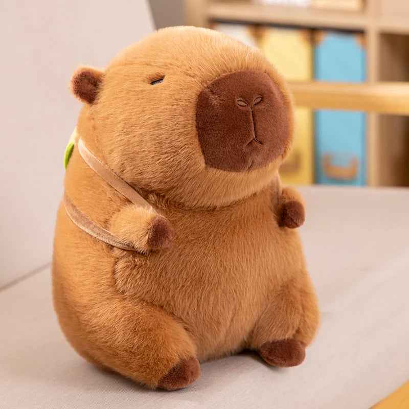 kawaiies-softtoys-plushies-kawaii-plush-Fluffy Capybara Burger Bag Plushies Soft toy 