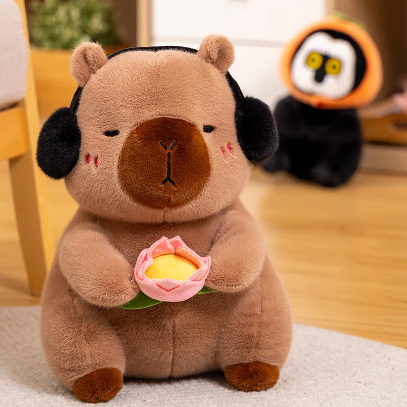 kawaiies-softtoys-plushies-kawaii-plush-Fluffy Capybara & Monkey Plushie Pals Soft toy 