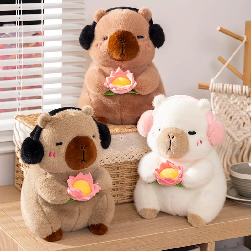 kawaiies-softtoys-plushies-kawaii-plush-Fluffy Capybara & Monkey Plushie Pals Soft toy 