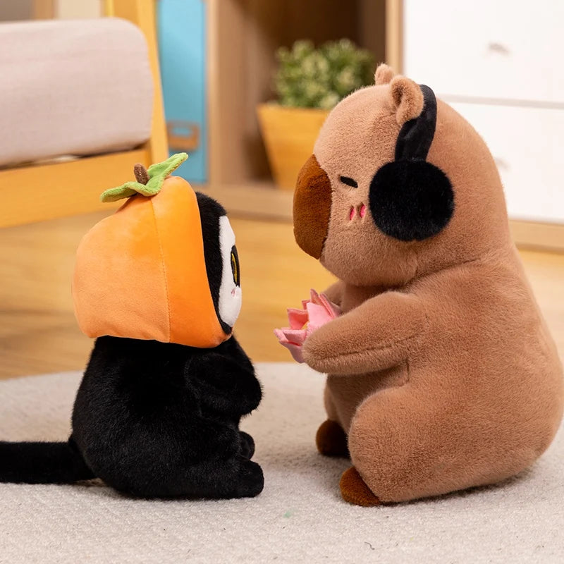 kawaiies-softtoys-plushies-kawaii-plush-Fluffy Capybara & Monkey Plushie Pals Soft toy 