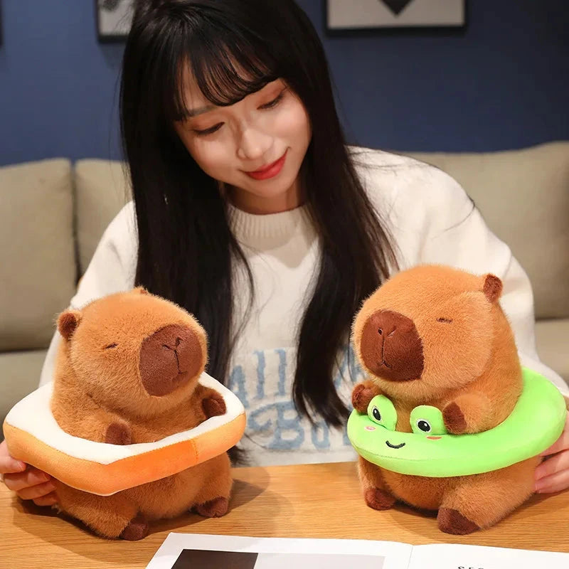 kawaiies-softtoys-plushies-kawaii-plush-Fluffy Capybara with Float Plushie Soft toy 