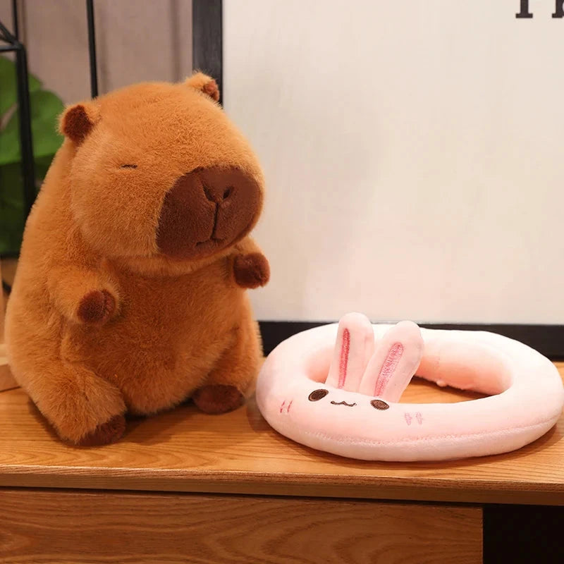 kawaiies-softtoys-plushies-kawaii-plush-Fluffy Capybara with Float Plushie Soft toy 