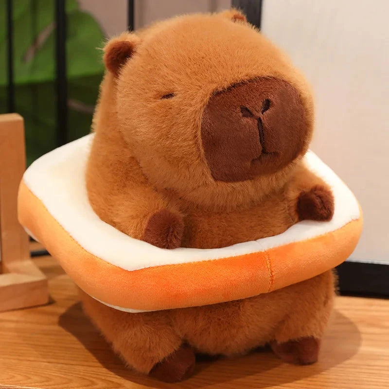 kawaiies-softtoys-plushies-kawaii-plush-Fluffy Capybara with Float Plushie Soft toy Bread 