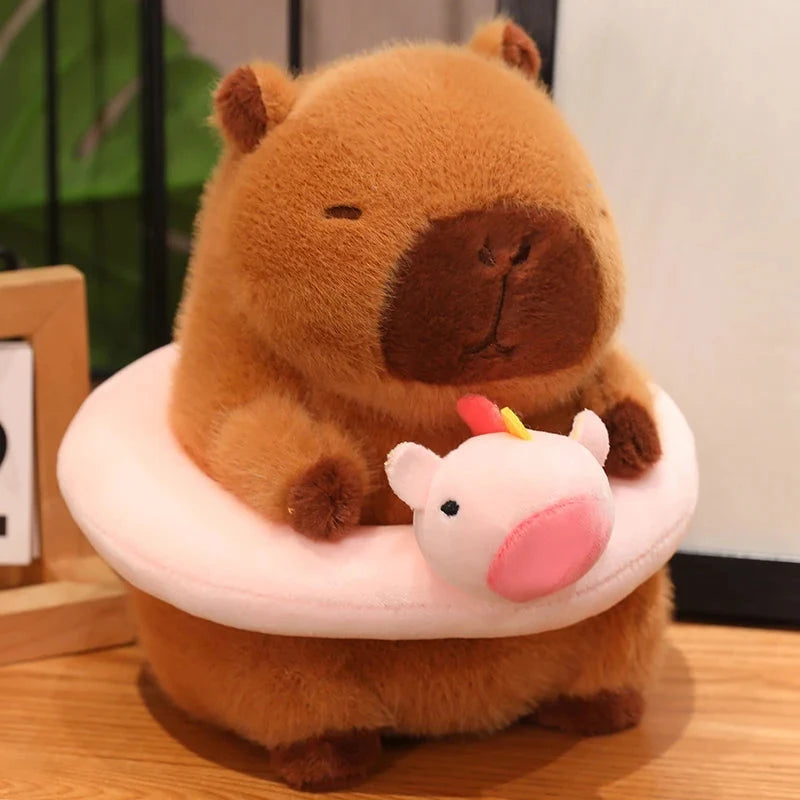 kawaiies-softtoys-plushies-kawaii-plush-Fluffy Capybara with Float Plushie Soft toy Unicorn 