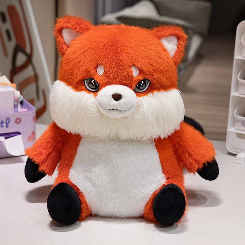 kawaiies-softtoys-plushies-kawaii-plush-Fluffy Chubby Fox Plushie Soft toy Sitting/28cm 