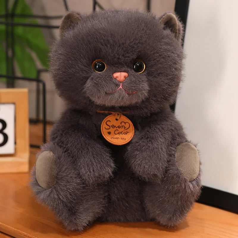 kawaiies-softtoys-plushies-kawaii-plush-Fluffy Kitten Squad Plushies Soft toy Black 10in / 25cm 