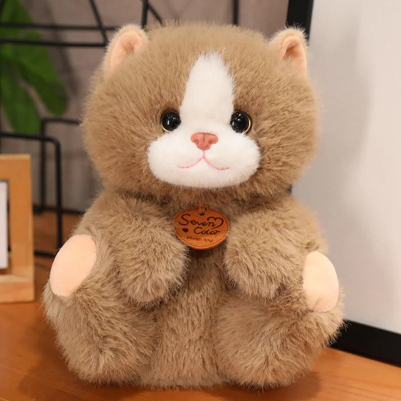 kawaiies-softtoys-plushies-kawaii-plush-Fluffy Kitten Squad Plushies Soft toy Brown 10in / 25cm 