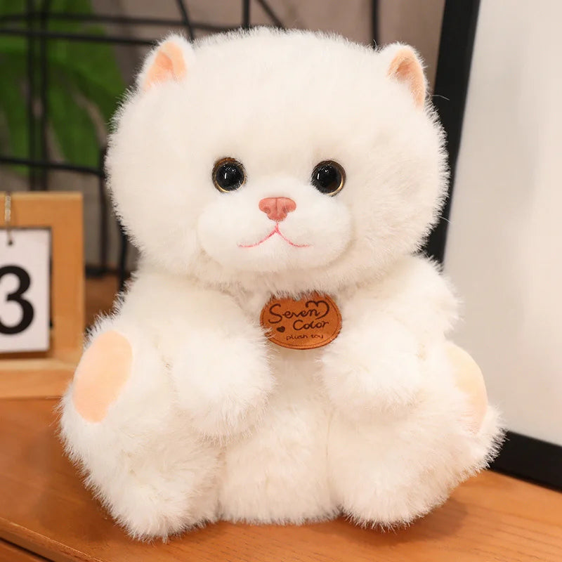 kawaiies-softtoys-plushies-kawaii-plush-Fluffy Kitten Squad Plushies Soft toy White 10in / 25cm 