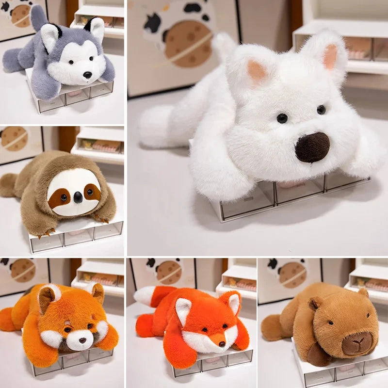 kawaiies-softtoys-plushies-kawaii-plush-Fluffy Laying Animal Family Plushies Soft toy 