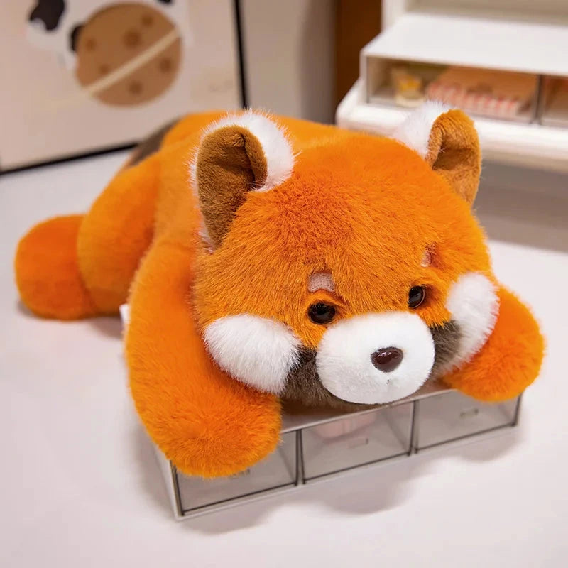 kawaiies-softtoys-plushies-kawaii-plush-Fluffy Laying Animal Family Plushies Soft toy Red panda 18cm 