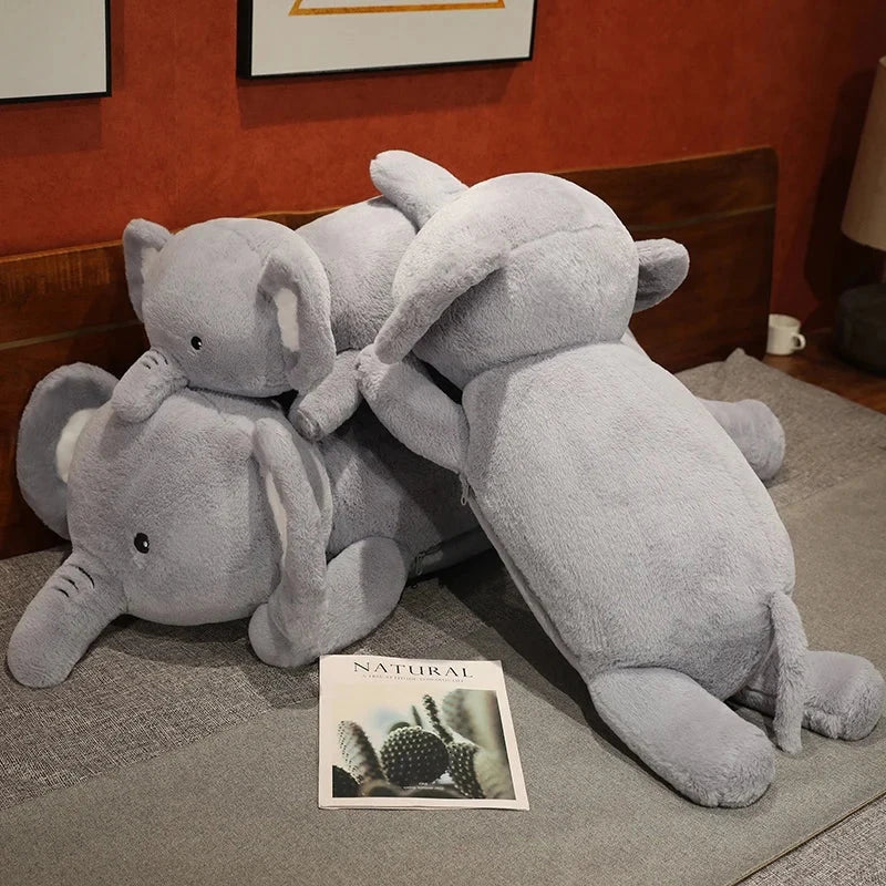 kawaiies-softtoys-plushies-kawaii-plush-Fluffy Laying Elephant Family Soft toy 