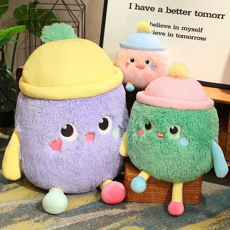 kawaiies-softtoys-plushies-kawaii-plush-Fluffy Monster Milk Bottles Plushie Soft toy 