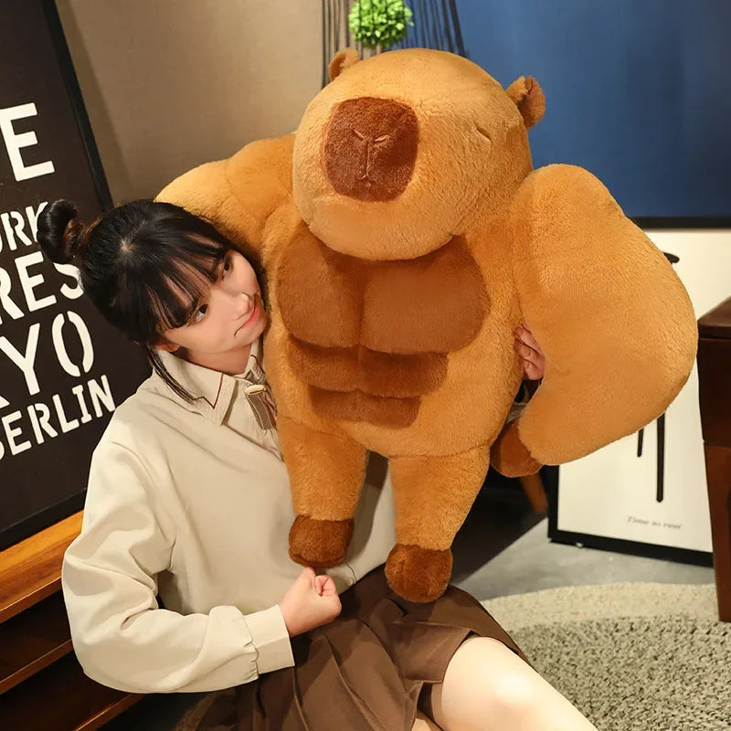 kawaiies-softtoys-plushies-kawaii-plush-Fluffy Muscular Capybara Plush Soft toy 