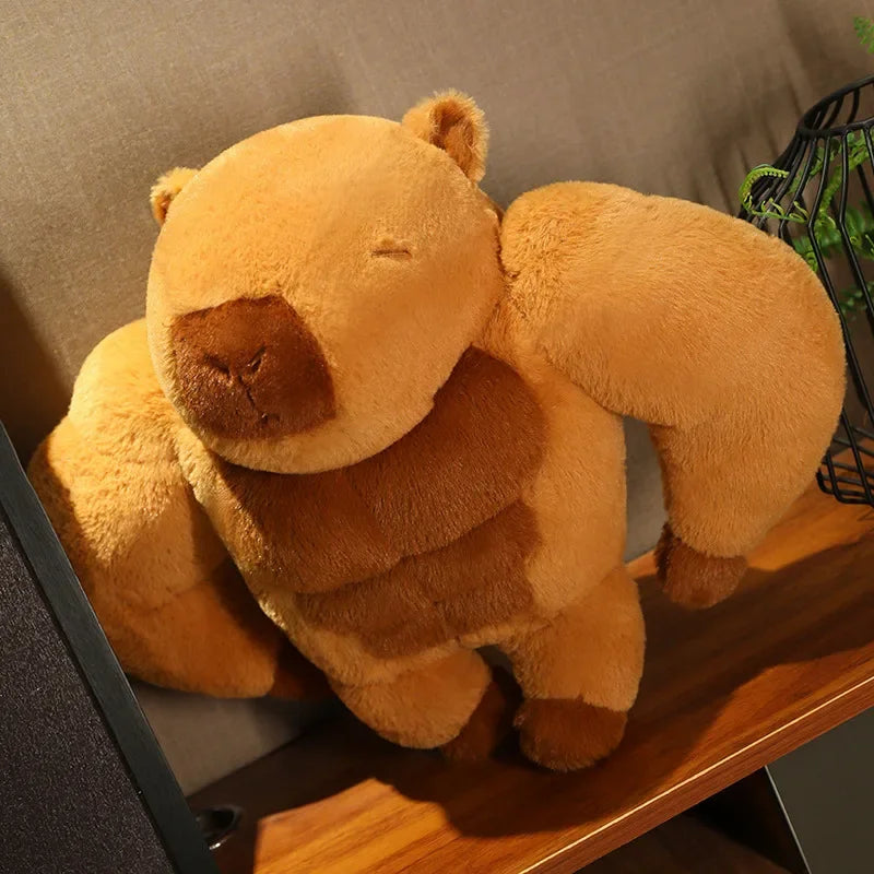 kawaiies-softtoys-plushies-kawaii-plush-Fluffy Muscular Capybara Plush Soft toy 