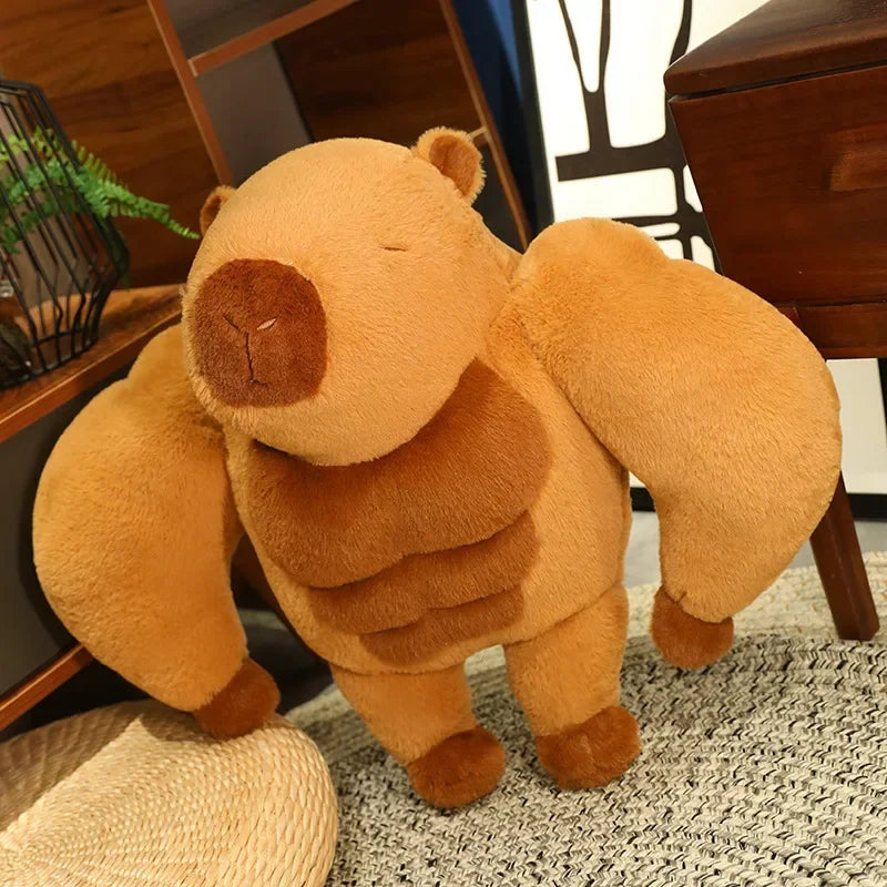 kawaiies-softtoys-plushies-kawaii-plush-Fluffy Muscular Capybara Plush Soft toy 