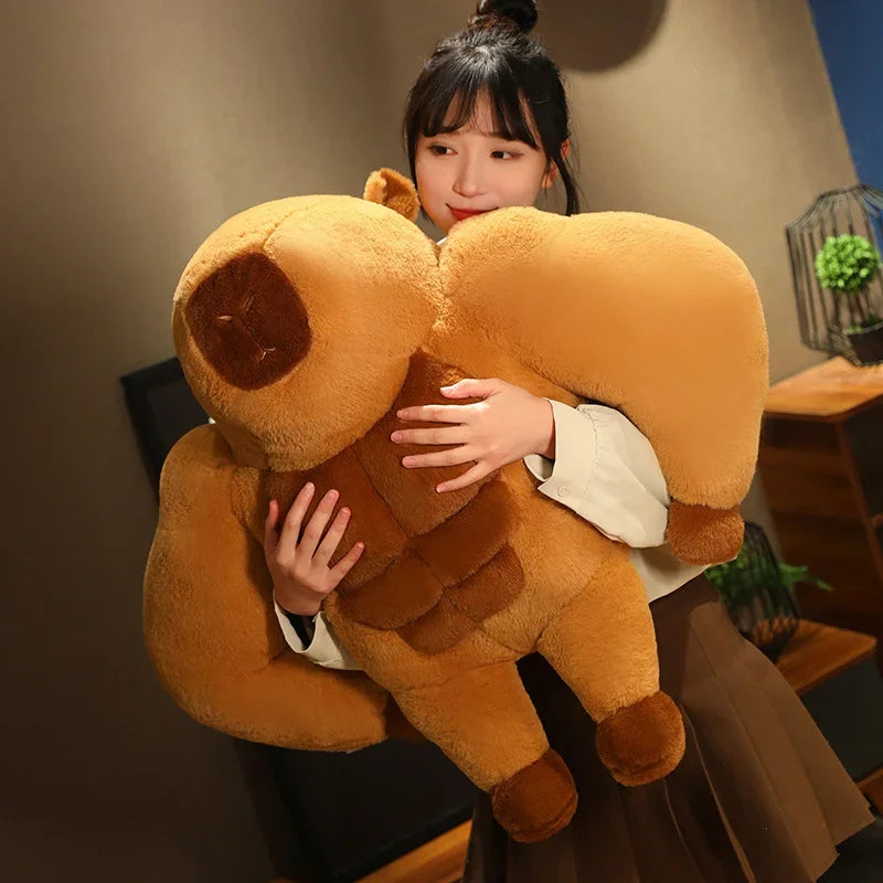 kawaiies-softtoys-plushies-kawaii-plush-Fluffy Muscular Capybara Plush Soft toy 