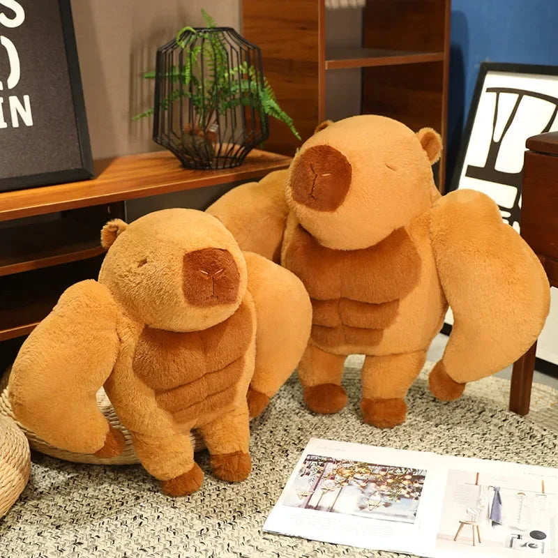 kawaiies-softtoys-plushies-kawaii-plush-Fluffy Muscular Capybara Plush Soft toy 