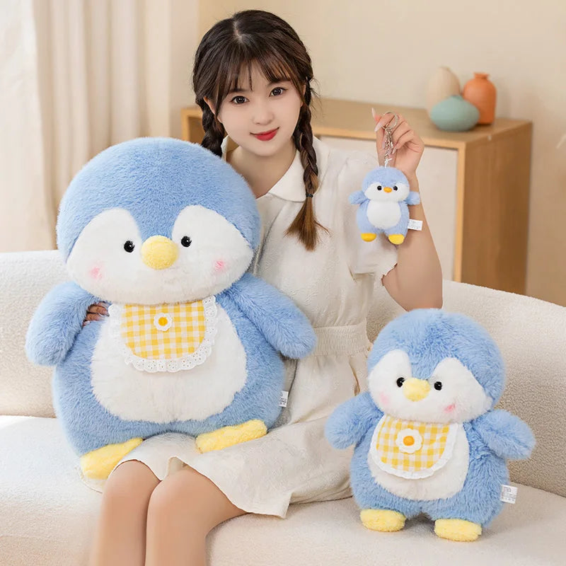 kawaiies-softtoys-plushies-kawaii-plush-Fluffy Penguin Squad Plushies with Bib Soft toy 