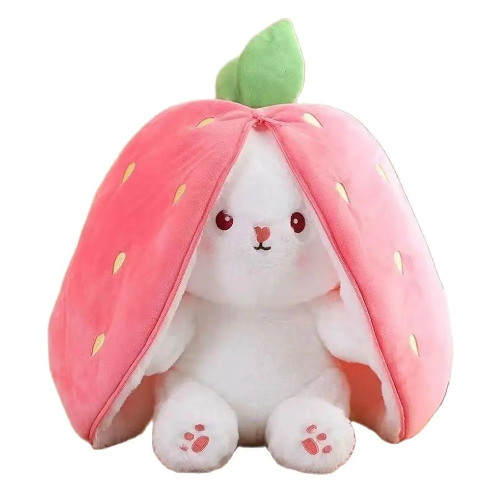 kawaiies-softtoys-plushies-kawaii-plush-Fluffy Strawberry Carrot Bunny Zip Up Plushie Soft toy 