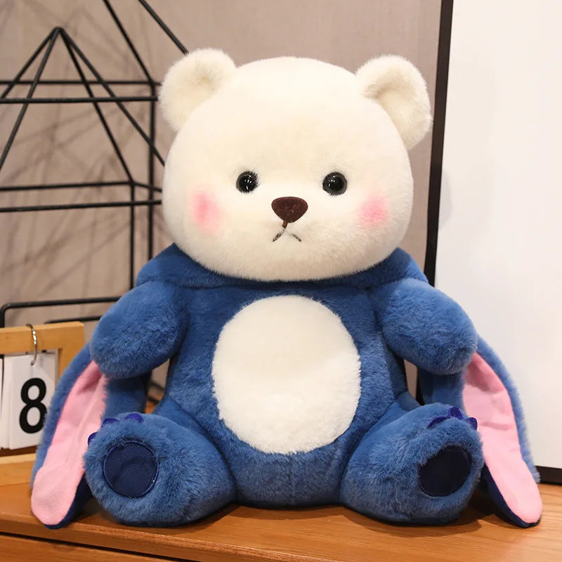 kawaiies-softtoys-plushies-kawaii-plush-Fluffy White Bear Donkey Outfit Plushie Soft toy 