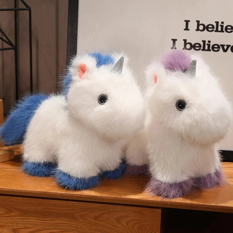 kawaiies-softtoys-plushies-kawaii-plush-Fluffy White Blue Purple Chibi Unicorn Plushie Soft toy 