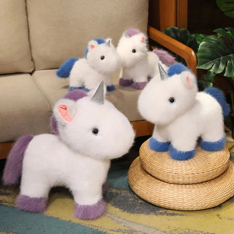 kawaiies-softtoys-plushies-kawaii-plush-Fluffy White Blue Purple Chibi Unicorn Plushie Soft toy 