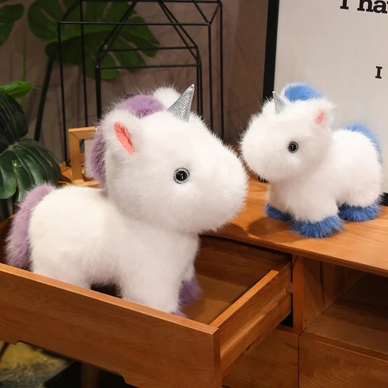 kawaiies-softtoys-plushies-kawaii-plush-Fluffy White Blue Purple Chibi Unicorn Plushie Soft toy 