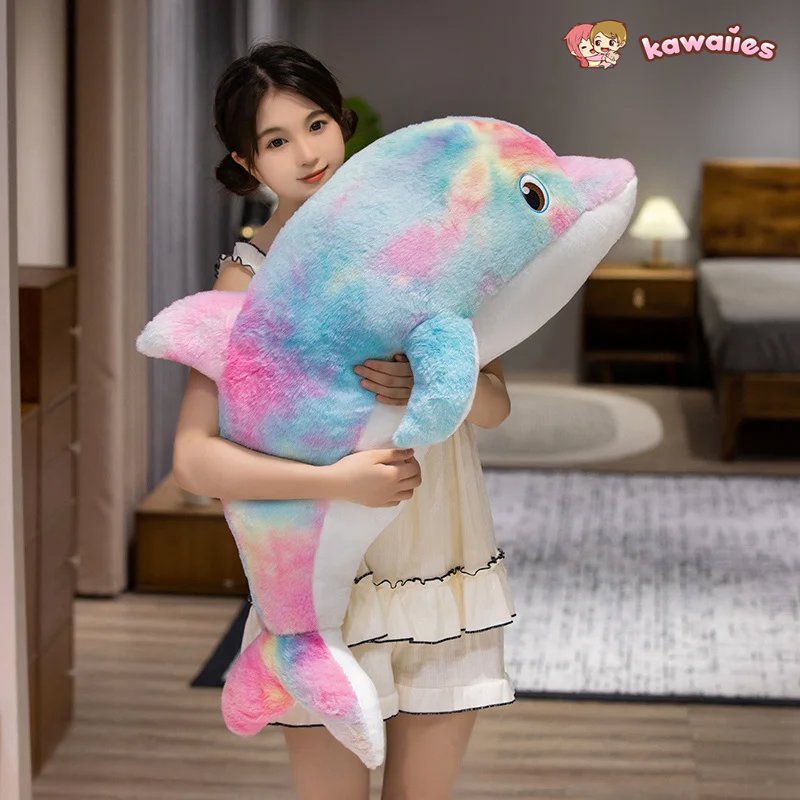 kawaiies-softtoys-plushies-kawaii-plush-Galaxy Rainbow Dolphin Plushies Soft toy 