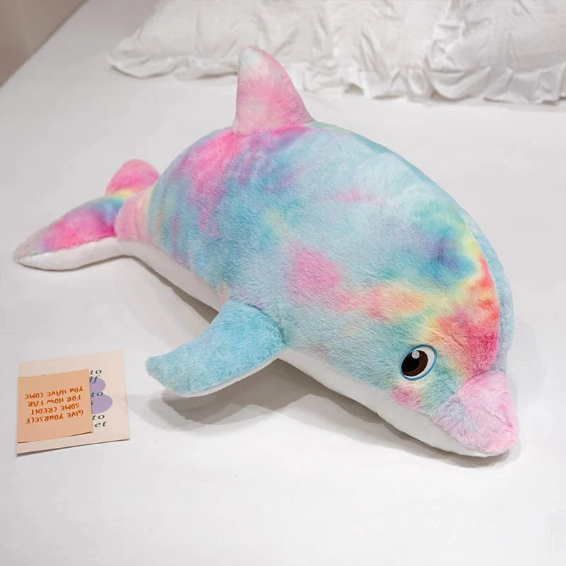 kawaiies-softtoys-plushies-kawaii-plush-Galaxy Rainbow Dolphin Plushies Soft toy Blue 20in / 50cm 