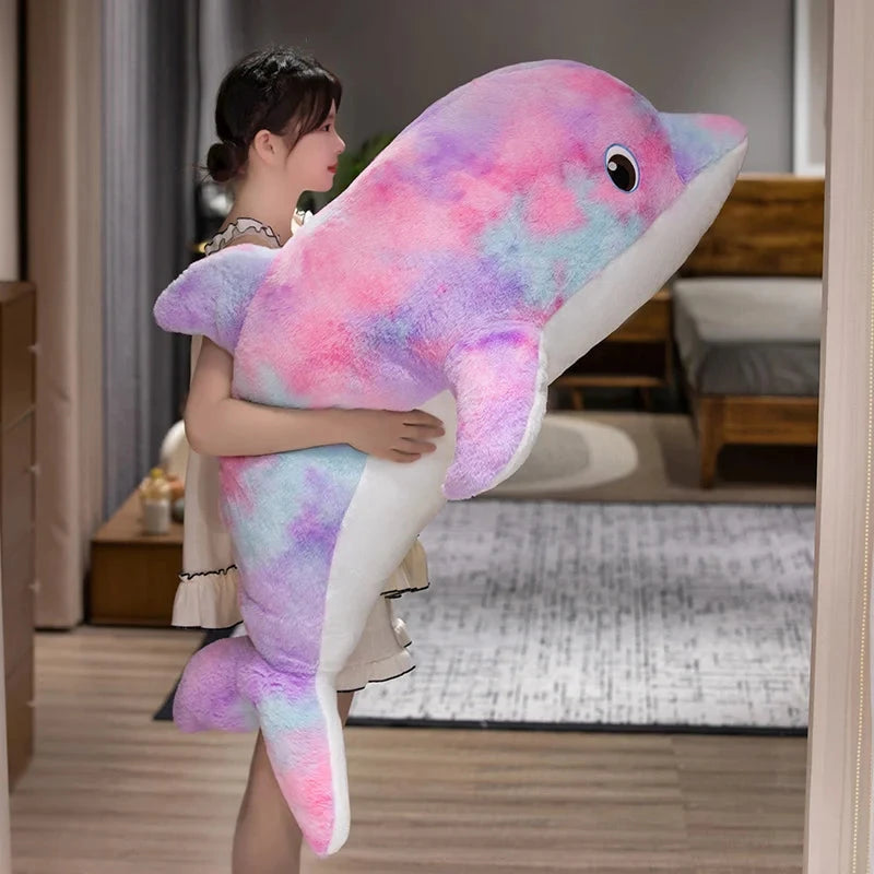 kawaiies-softtoys-plushies-kawaii-plush-Galaxy Rainbow Dolphin Plushies Soft toy Purple 20in / 50cm 